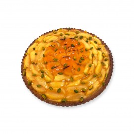 Tarte Pomme Pêche Pistache